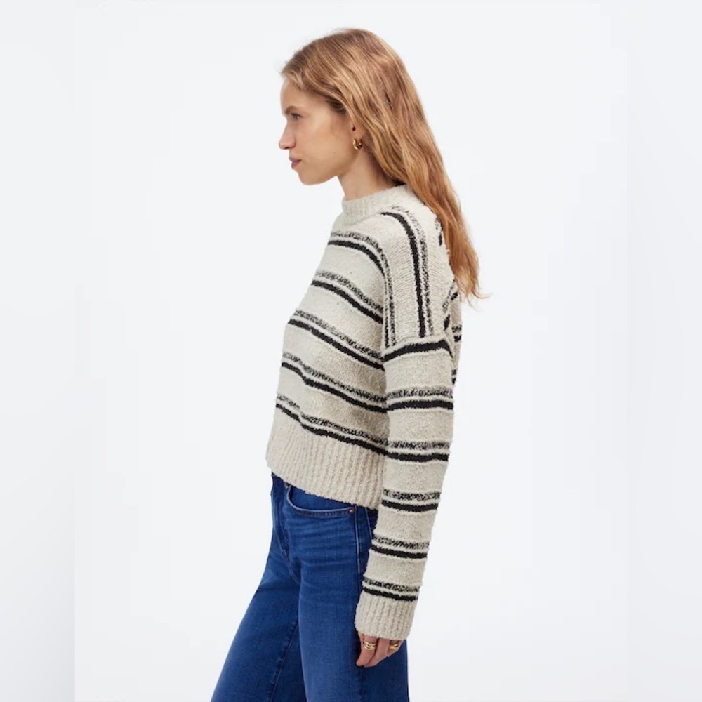 Madewell Eyelash-Yarn Crewneck Sweater - Picture 3 of 10